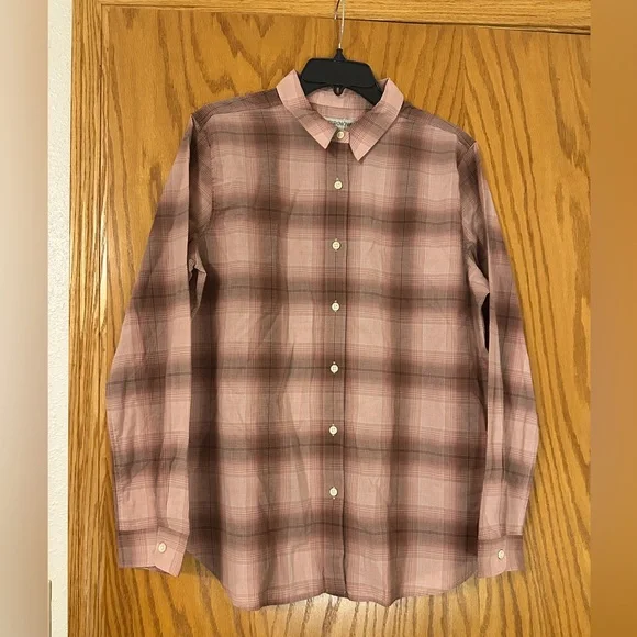 Outerknown Winddrift Plaid Button-Up Women's Top - NWT - Size L - Picture 2 of 12